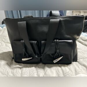 Burberry large leather tote/ bag